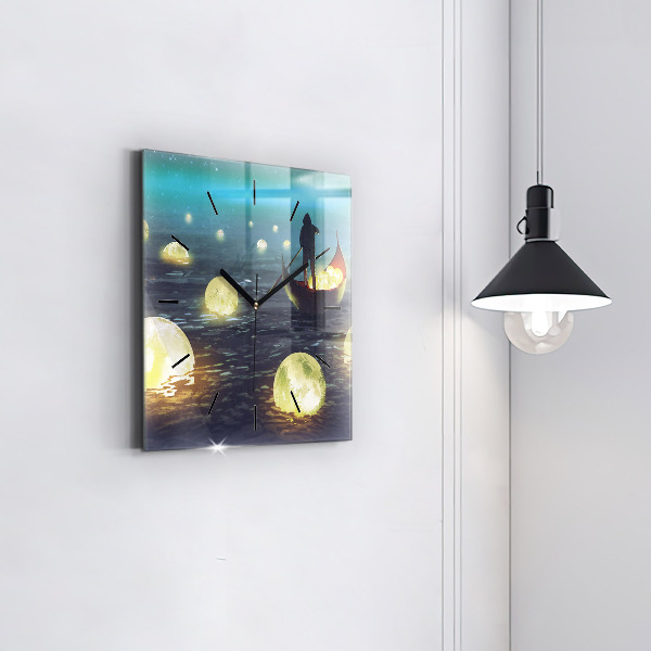 Wanduhr quadratisch Abstraktion