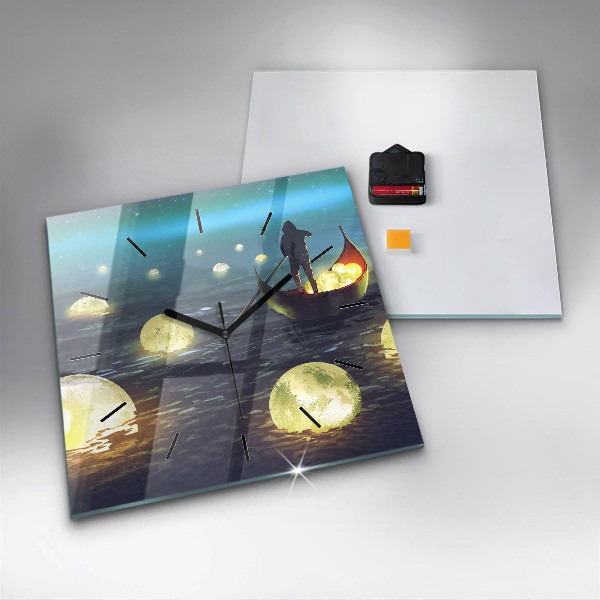 Wanduhr quadratisch Abstraktion