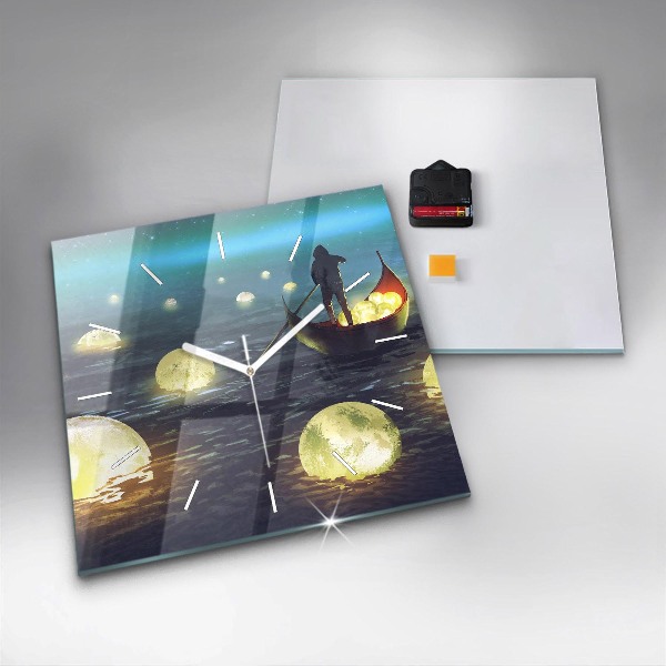 Wanduhr quadratisch Abstraktion