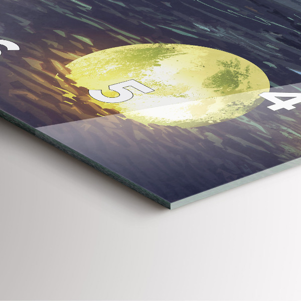 Wanduhr quadratisch Abstraktion