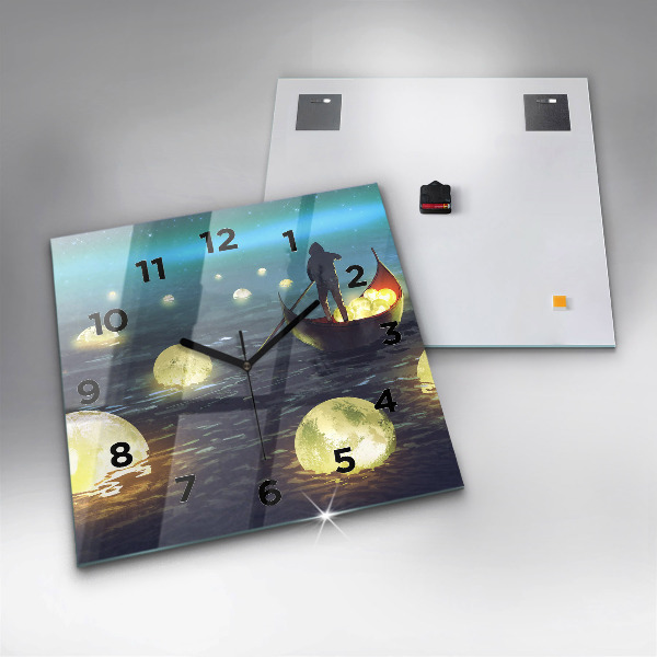 Wanduhr quadratisch Abstraktion