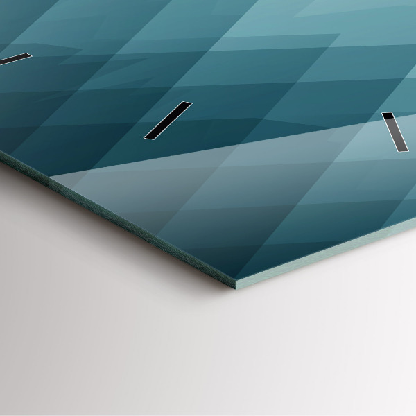 Wanduhr quadratisch mit motiv Geometrische Figuren