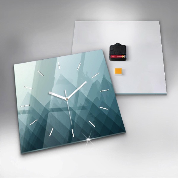 Wanduhr quadratisch mit motiv Geometrische Figuren