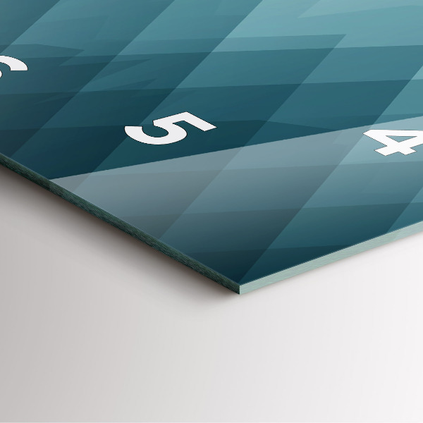 Wanduhr quadratisch mit motiv Geometrische Figuren