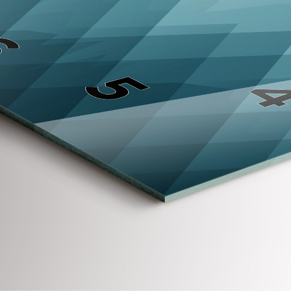 Wanduhr quadratisch mit motiv Geometrische Figuren