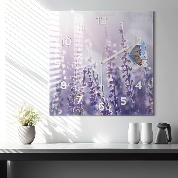 Wanduhr quadratisch mit motiv Abstraktion