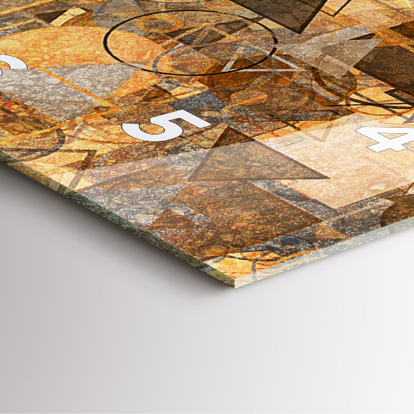 Wanduhr quadratisch Geometrische Formen