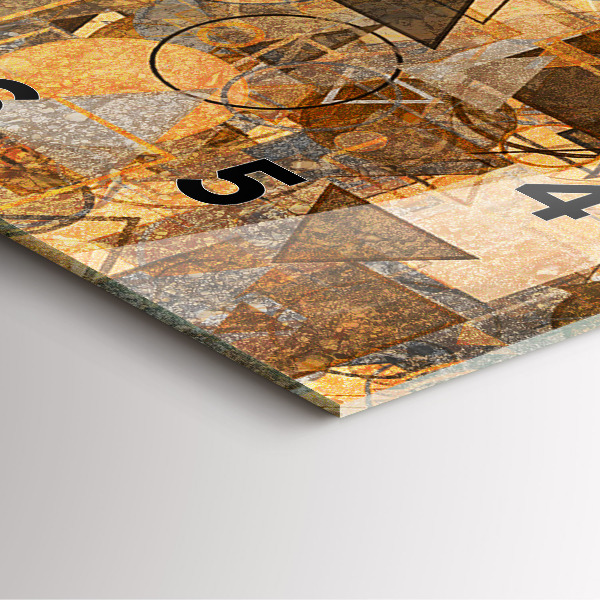 Wanduhr quadratisch Geometrische Formen