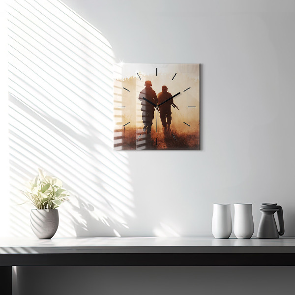 Wanduhr quadratisch mit motiv Marines der Vereinigten Staaten