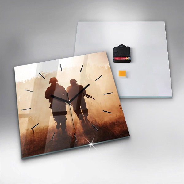 Wanduhr quadratisch mit motiv Marines der Vereinigten Staaten