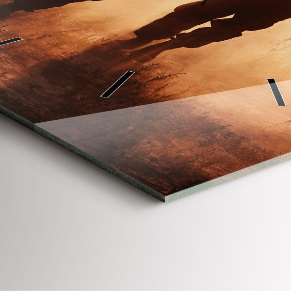 Wanduhr quadratisch mit motiv Marines der Vereinigten Staaten