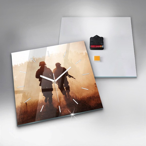 Wanduhr quadratisch mit motiv Marines der Vereinigten Staaten