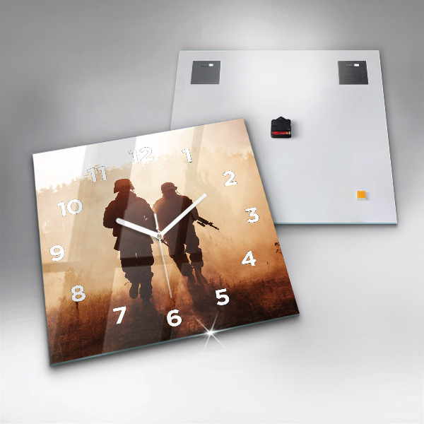 Wanduhr quadratisch mit motiv Marines der Vereinigten Staaten