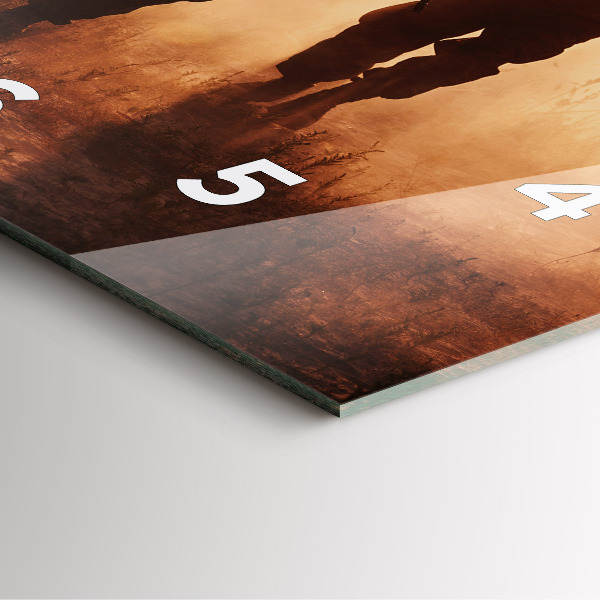 Wanduhr quadratisch mit motiv Marines der Vereinigten Staaten