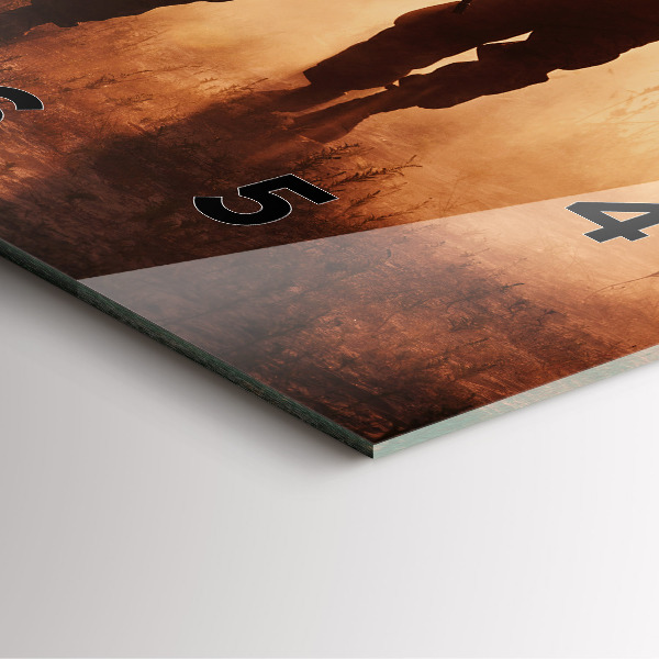 Wanduhr quadratisch mit motiv Marines der Vereinigten Staaten