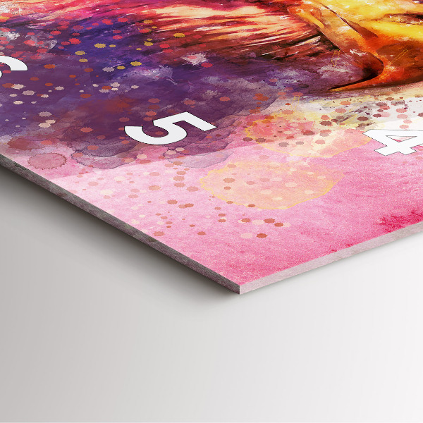 Wanduhr quadratisch mit motiv Aquarell Adler