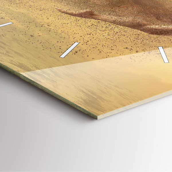 Wanduhr modern quadratisch Frau in Figur