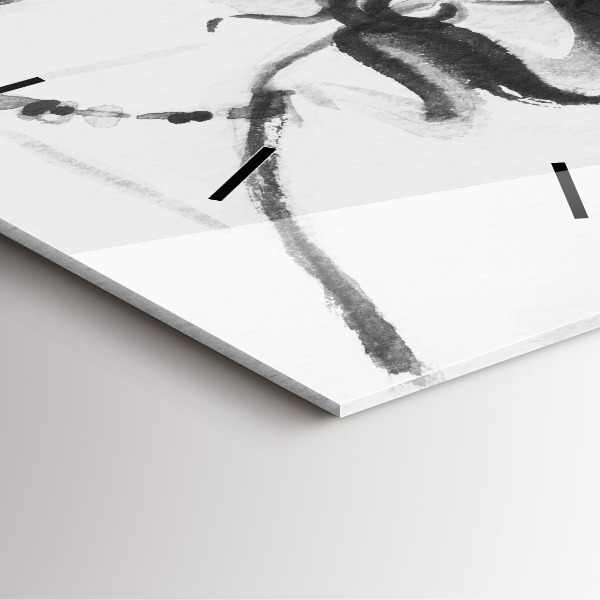 Wanduhr quadratisch Modische Frau