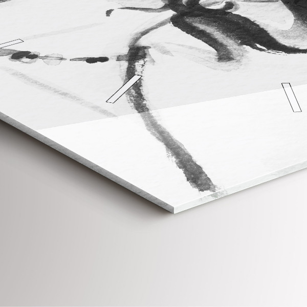 Wanduhr quadratisch Modische Frau