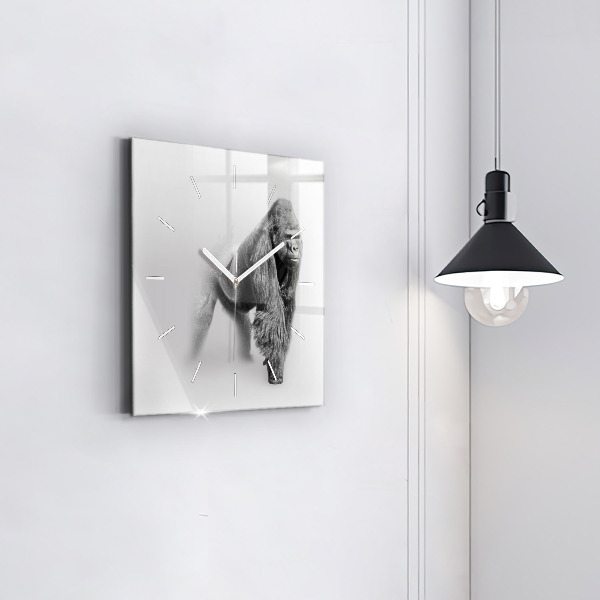 Wanduhr quadratisch mit motiv Tierische Kunstsammlung