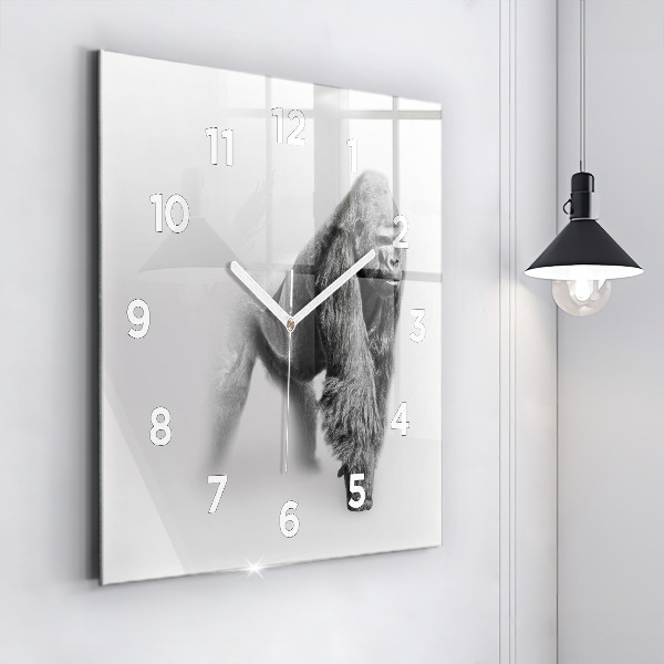 Wanduhr quadratisch mit motiv Tierische Kunstsammlung