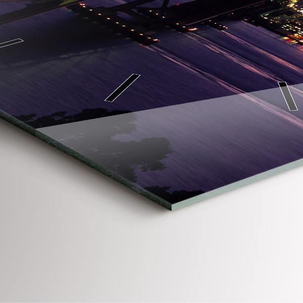 Wanduhr modern quadratisch Sonnenuntergang in den USA