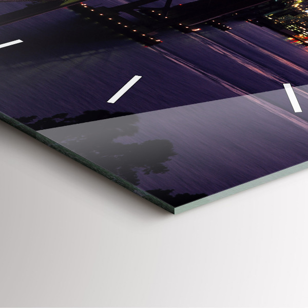 Wanduhr modern quadratisch Sonnenuntergang in den USA