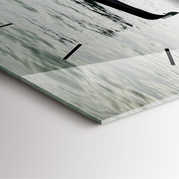 Wanduhr quadratisch Venedig Gondel