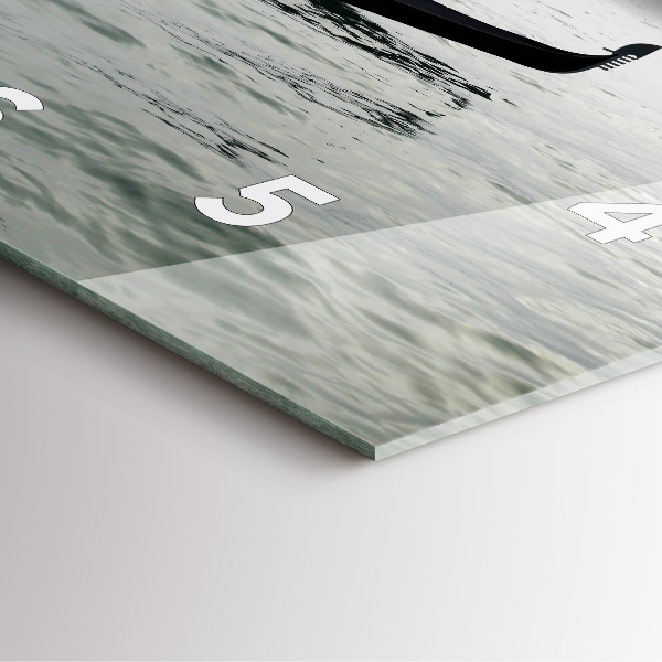 Wanduhr quadratisch Venedig Gondel