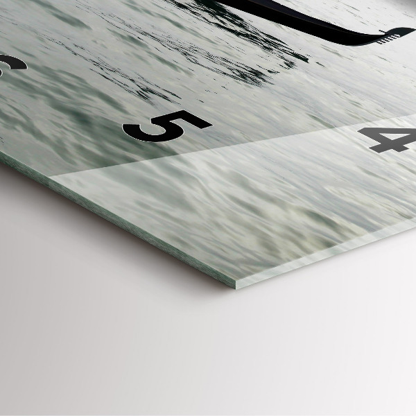 Wanduhr quadratisch Venedig Gondel