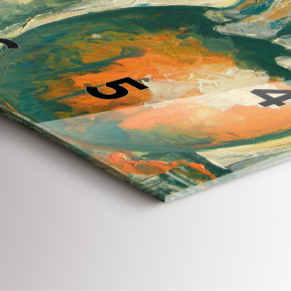 Wanduhr quadratisch Bemalte Elefantenhaltung