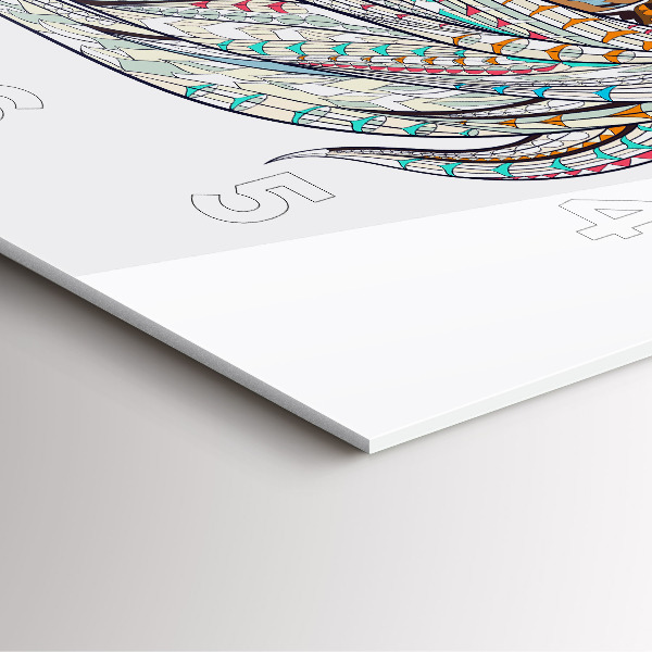 Wanduhr quadratisch mit motiv Illustration eines Pferdes