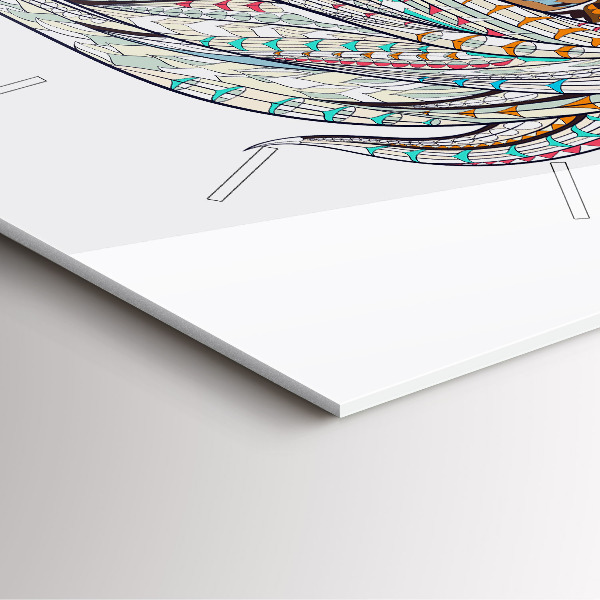 Wanduhr quadratisch mit motiv Illustration eines Pferdes