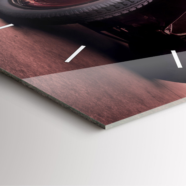 Wanduhr modern quadratisch Oldtimer