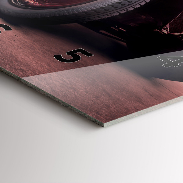 Wanduhr modern quadratisch Oldtimer