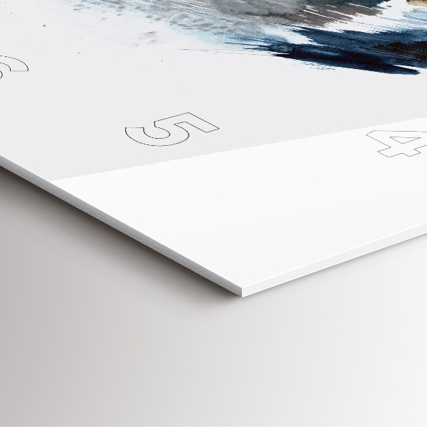 Wanduhr quadratisch mit motiv Schiffskapitän mit Fernglas