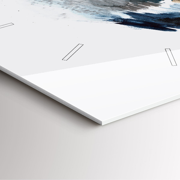 Wanduhr quadratisch mit motiv Schiffskapitän mit Fernglas