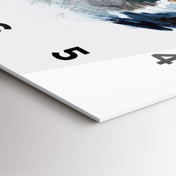 Wanduhr quadratisch mit motiv Schiffskapitän mit Fernglas