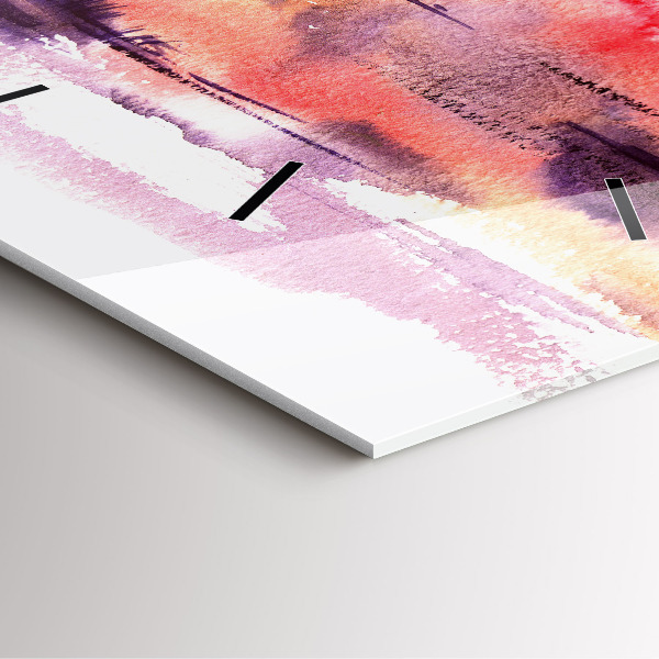 Wanduhr quadratisch Tropische Landschaft