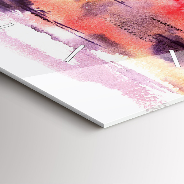 Wanduhr quadratisch Tropische Landschaft