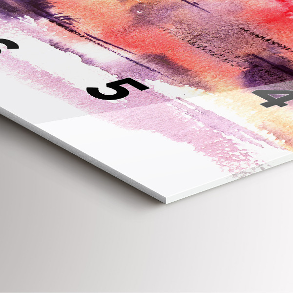 Wanduhr quadratisch Tropische Landschaft