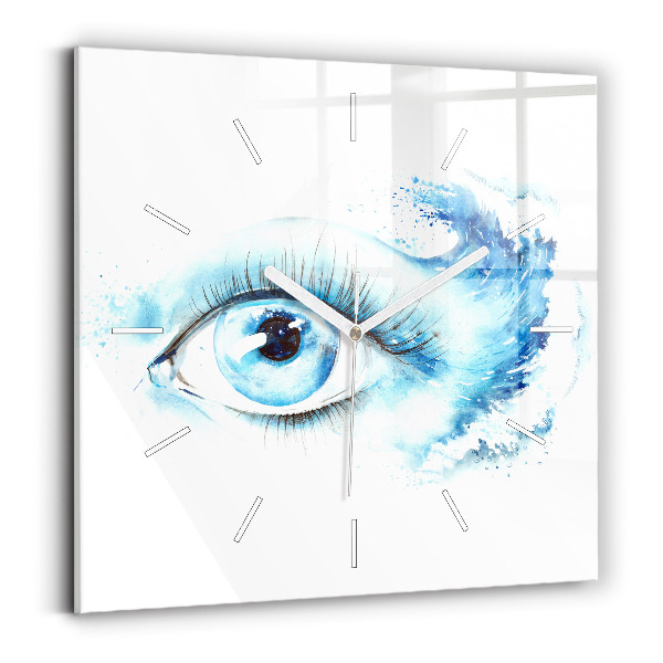 Wanduhr modern quadratisch Auge des Meeres