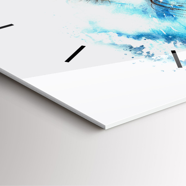 Wanduhr modern quadratisch Auge des Meeres