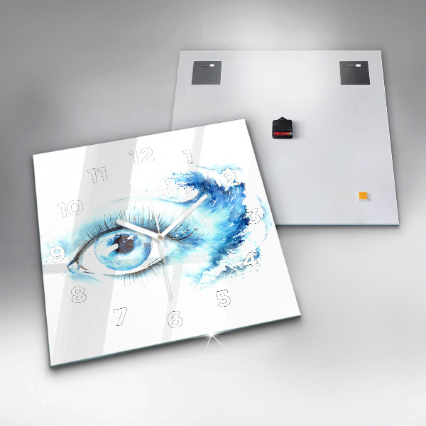 Wanduhr modern quadratisch Auge des Meeres