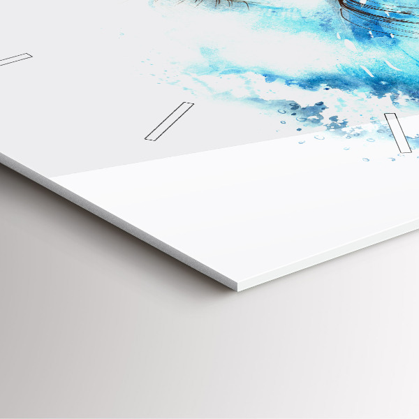 Wanduhr modern quadratisch Auge des Meeres