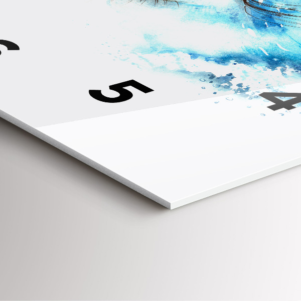 Wanduhr modern quadratisch Auge des Meeres