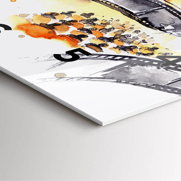 Wanduhr modern quadratisch Kinematographie Kamera