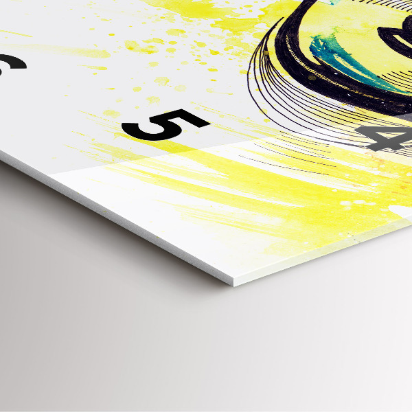 Wanduhr modern quadratisch Sonnenbrille