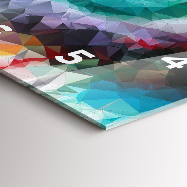 Wanduhr quadratisch mit motiv Farbiges menschliches Auge