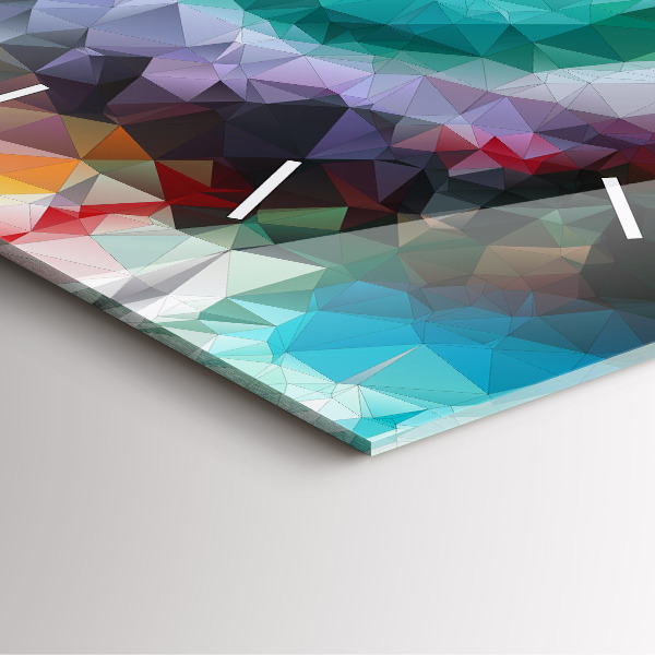 Wanduhr quadratisch mit motiv Farbiges menschliches Auge